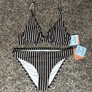 Shade shore black and white bikini